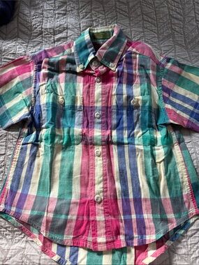 Boston Traders boys Plaid Button-Down Shirt